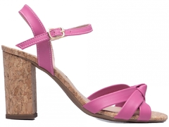 Sandália Feminina Napa Pink / Cortiça - loja online