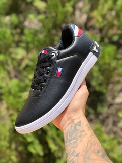 Tênis Tommy Hilfiger Couro Preto