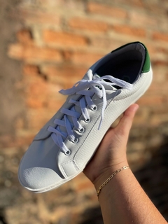 Sapatênis Lacoste Branco Logo Verde - comprar online