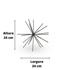 Ouriço Escultura de Ferro Decorativo Artesanal na internet