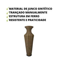 Imagem do Trio de Vaso Decorativo Urca Junco Sintético