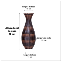 Trio de Vaso Ânfora e 1 Vaso Decorativo Ânfora 70 cm na internet