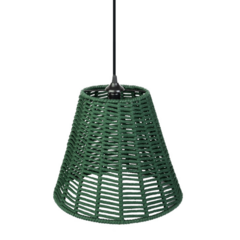 Luminária de Teto Corda Nautica Verde Área Gourmet