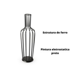 Imagem do Kit 02 Porta Rolha de Vinho em Ferro Decorativo Moderno