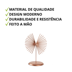 Enfeite para Mesa Decorativo de Ferro Rose Gold - Marina Decorações