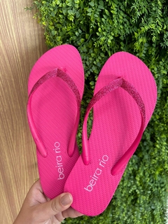 Chinelo Fem Beira Rio Glitter Pink