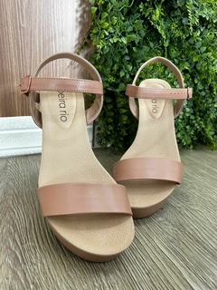 SANDALIA ANABELA NUDE BEIRA RIO - comprar online