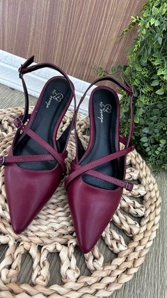 SAPATILHA SLINGBACK CHERRY