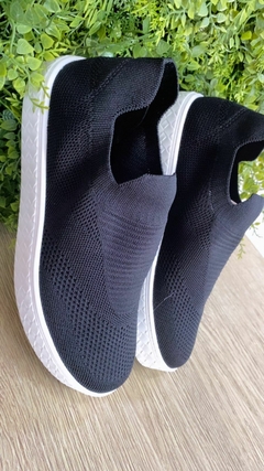 Tenis Moleca Knit Preto