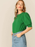 Blusa Verde Simples Casual