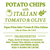 CHIPS DE PAPAS FRITAS SABOR TOMATE & OLIVA ITALIANO - Boutique Chips en internet