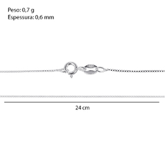 Corrente Prata Veneziana V12 0,6mm na internet