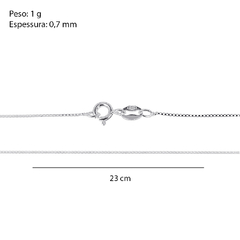 Corrente Prata Veneziana V15 0,8mm - comprar online