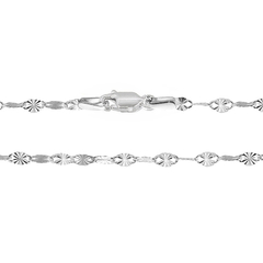 Corrente Prata Diamantada 2,4mm - loja online