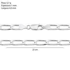 Corrente Prata Grumet Fio 4,5cm - comprar online