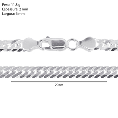 Corrente Prata Grumet Curta 6mm - comprar online