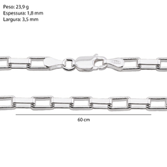 Corrente Prata Cartier 3,5mm - comprar online