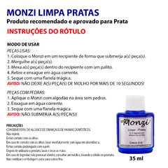 Kit Limpa Prata Monzi 35ml + 3 Flanelas Mágicas - comprar online