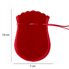 Kit 50 Saquinhos de Veludo Linha Luxo 7x10 Vermelho - comprar online