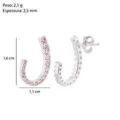 Brinco Prat Earcuff Zirconia White na internet