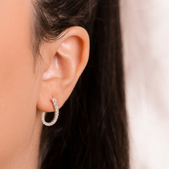 Brinco Prat Earcuff Zirconia White - comprar online