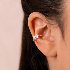 Piercing Prata Borboleta Lilás - comprar online