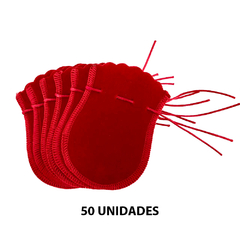 Saquinho De Veludo Linha Luxo 6x8 Vermelho - loja online