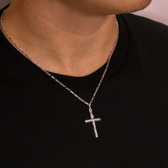 Pingente Prata Cruz Cristo - comprar online