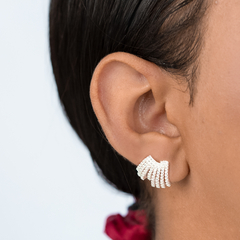 Brinco Prata Earcuff Cascata na internet