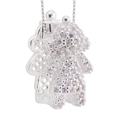 Pingente Prata Out Menina Cristal - comprar online