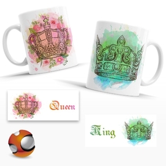 2 Tazas Personalizadas Queen & King 06