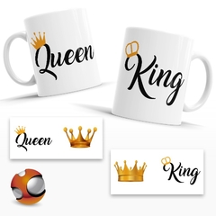 2 Tazas Personalizadas Queen & King 10
