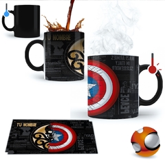 Taza Mágica Personalizada Capitán América 09