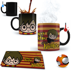 Taza Mágica Personalizada Harry Potter Chibi