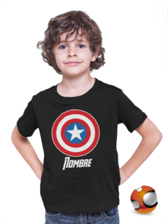 Playera para niño, niña o adulto Capitán América Personalizada Todas Las Tallas - comprar en línea
