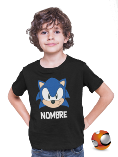Playera para niño, niña o adulto Sonic frente Personalizada Todas Las Tallas - comprar en línea