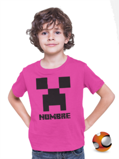 Imagen de Playera para niño, niña o adulto Minecraft Creeper Personalizada Todas Las Tallas