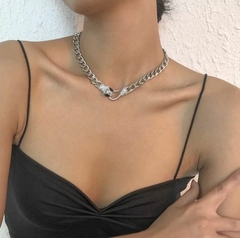 Choker de cobra com strass - loja online