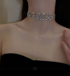 choker com strass