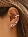 Kit com 3 brincos ear cuff com strass