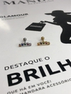 Piercing helix com strass coloridos - aço inox