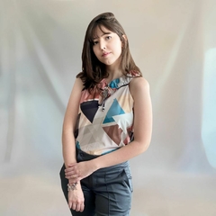 Blusa Crepe Estampada na internet