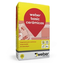 Pegamento Cerámicos Weber Basic 30 Kgs x 10 Bolsas