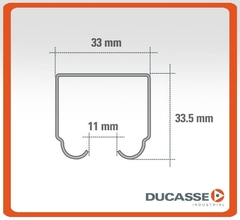 Riel Corredizo Superior U-100 Ducasse - comprar online