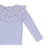 Blusa de tricô infantil com babado branca 3X s/ juros