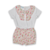 Blusa infantil feminina com laço Estela