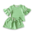 Conjunto infantil saia e blusa com babado Eduarda - loja online