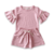 Conjunto infantil saia e blusa com babado Eduarda - comprar online