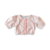 Blusa cropped infantil estampada manga bufante Marina - comprar online