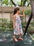 Vestido infantil midi estampado Luana